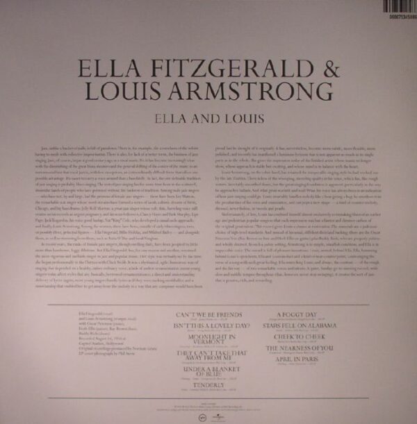 Ella Fitzgerald & Louis Armstrong - Ella And Louis - фото 2