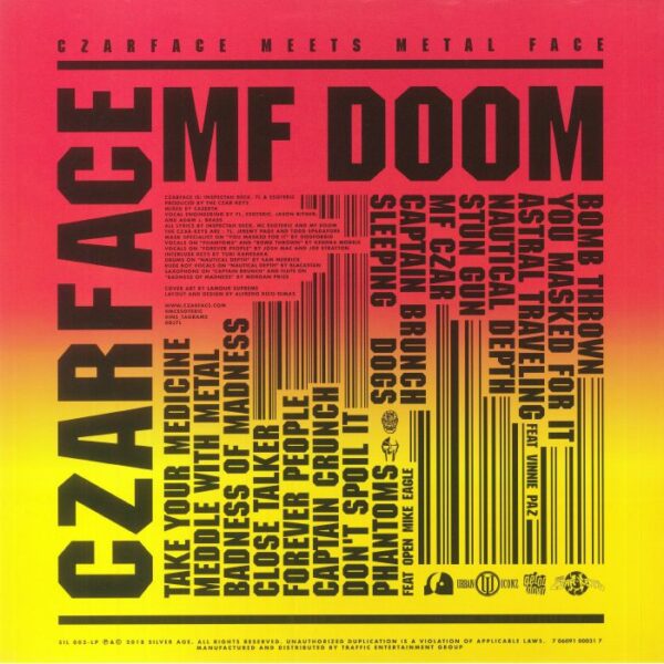 Czarface, MF Doom - Czarface Meets Metal Face - фото 2