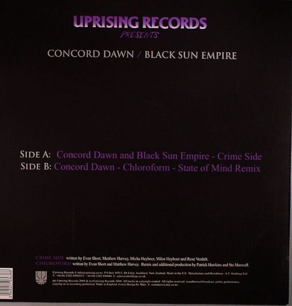 Concord Dawn & Black Sun Empire - Crime Side / Chloroform (State Of Mind Remix) - фото 2